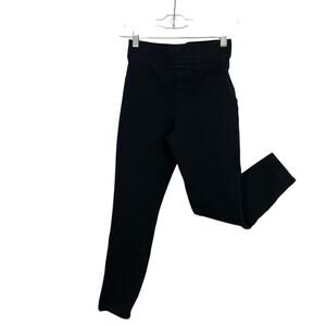 SPANX The Perfect Black Ponte Ankle Pants Size XS Skinny Back Pockets 20202R